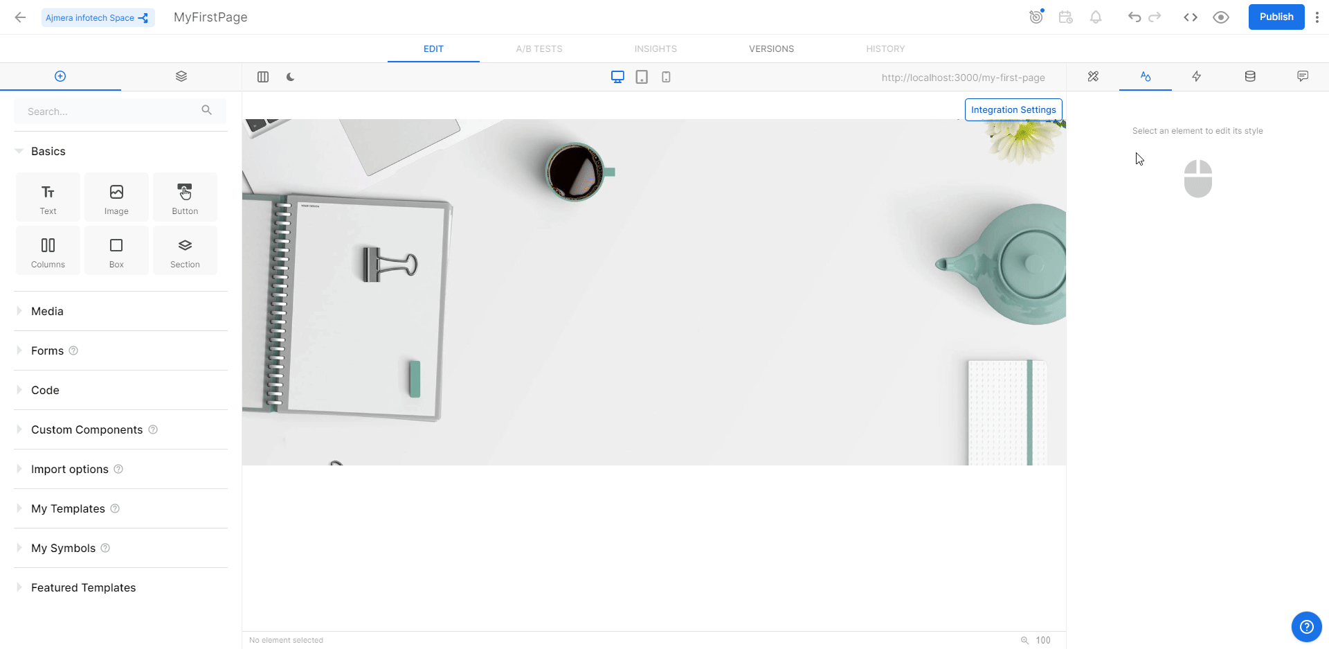 Builder.io home page builder