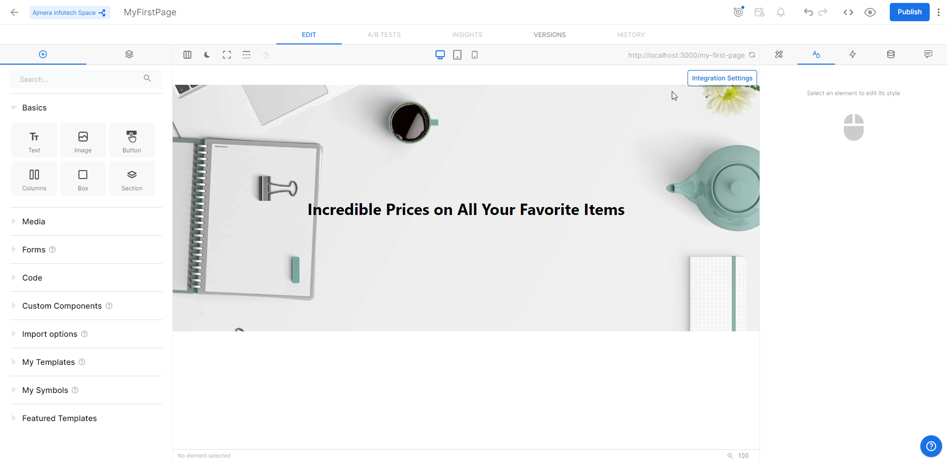 Builder.io home page builder