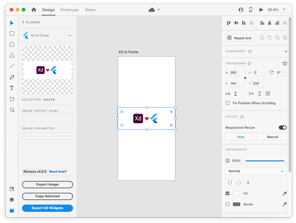 Manually export a single artboard or component